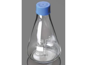 Erlenmeyer Flasks, Narrow Neck with graduation DIN ISO 1773 with Screw Cap